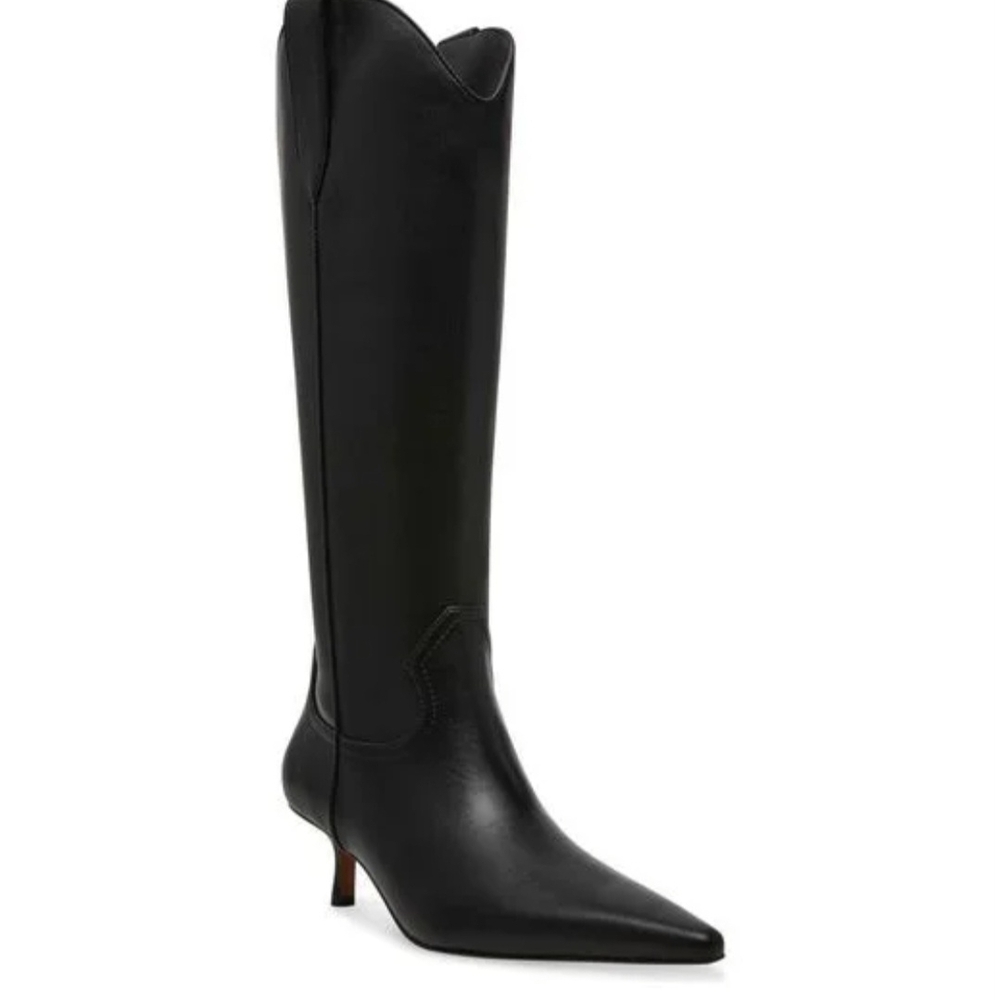 Steven New York Britt Black Women's Knee-High Boots